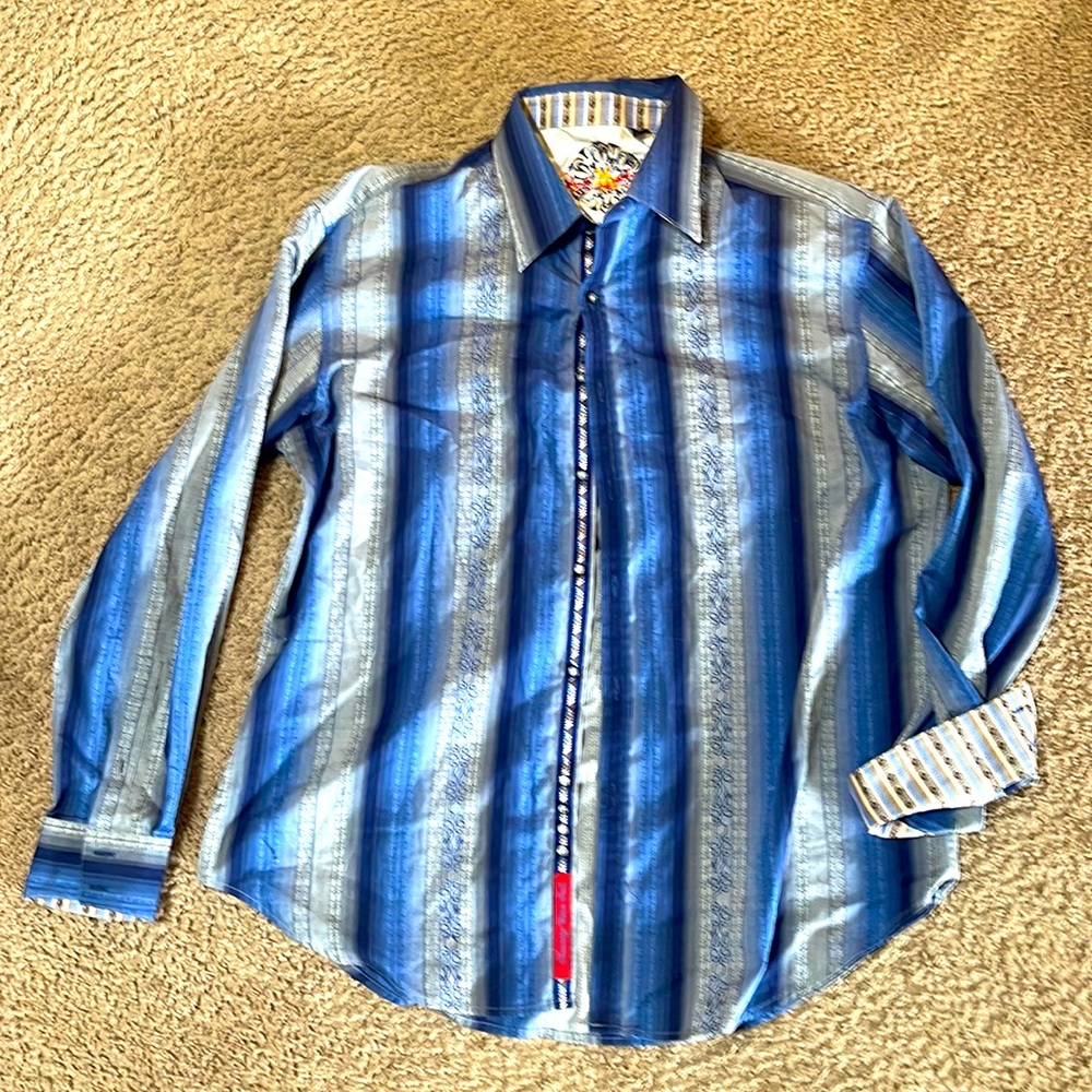 Men’s Robert Graham shirt. Size XL. Striped.